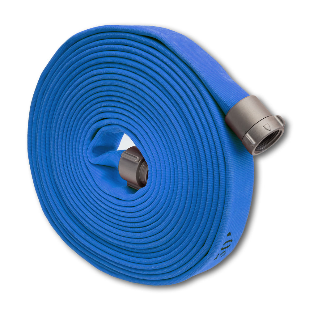 1.5” Double Jacket Blue Fire Hose (Factory Blemished)