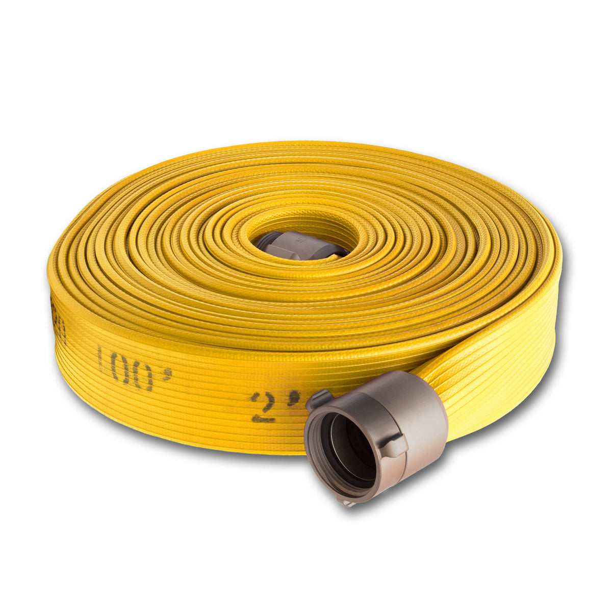 3" Inch Rubber Covered Fire Hose Yellow & Red