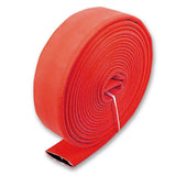 1" Inch Uncoupled Single Jacket Fire Hose (No Connectors) Red:25 Feet:FireHoseSupply.com