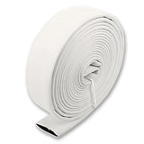 2 1/2" Inch Uncoupled Double Jacket Discharge Hose (No Coupling) White:25 Feet:FireHoseSupply.com