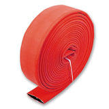 2" Inch Uncoupled Single Jacket Fire Hose (No Connectors) Red:25 Feet:FireHoseSupply.com