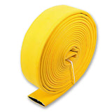2" Inch Uncoupled Single Jacket Fire Hose (No Connectors) Yellow:25 Feet:FireHoseSupply.com