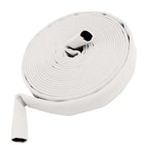 2" Inch Uncoupled Double Jacket Discharge Hose (No Coupling) White:FireHoseSupply.com