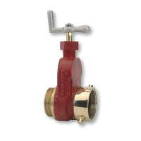 2-1/2" Single Hydrant Gate Valve Red With Speed Handle
