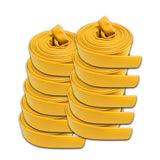 5" Inch Uncoupled Rubber Fire Hose 225 PSI (No Fittings) Yellow