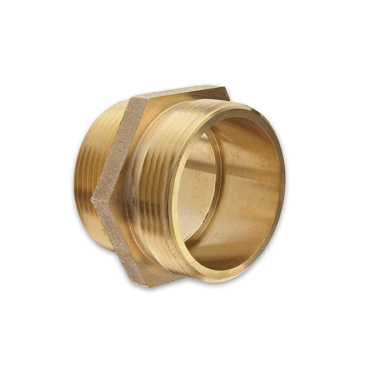 Fire Hydrant Hose Adapter (Male x Male) Brass Hex