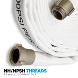 2 1/2" Inch Double Jacket Discharge Hose:FireHoseSupply.com