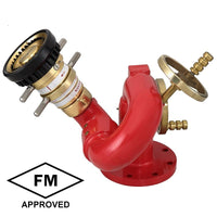 3" & 4" Flange  Brass Fire Monitor 3" Waterway Compact 1250 GPM