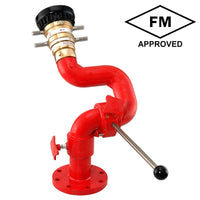 4" Flange 2-1/2" Industrial Fire Monitor 1250 GPM Low Profile