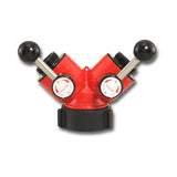 Aluminum Wye Valve 1-1/2" NPSH Inlet x 1" NPSH Outlets