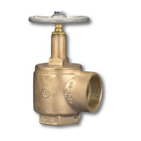 1-1/2" NPT Female x 1-1/2" NPT Female Angle Valve 300 PSI Brass