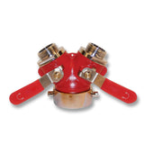Brass Wye Valve 2-1/2" Female Inlet x 1-1/2" Male Outlets