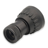 3/4" Aluminum Garden Fire Hose Nozzle (GHT) 30 GPM Black & Bumper