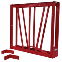 Fire Hose Cradle Hump Rack Wall Mounted Red Galvanized Steel 100 Foot Capacity