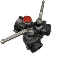 Aluminum Wye Valve 4" Female Inlet x 4" Male Outlets