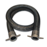6" Black PVC Suction Hose NH (NST) Female Long Handle X NH (NST) Female Long Handle