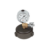 2-1/2" NH (NST) Test Cap With Gauge