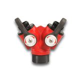 Aluminum Wye Valve 1" Female Inlet x 1" Male Outlets