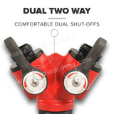 Aluminum Wye Valve 1" Female Inlet x 1" Male Outlets