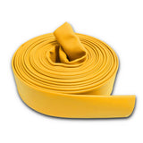 1 3/4" Inch Uncoupled Rubber Fire Hose 300 PSI (No Fittings) Yellow:FireHoseSupply.com