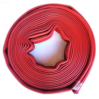 1.5" Red Rubber Scrap Hose:FireHoseSupply.com