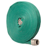 1.75” Double Jacket Fire Hose (1.5" NH/NST Fittings) Dark Green:FireHoseSupply.com