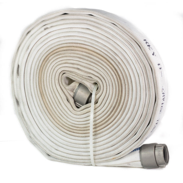 1.75 Double Jacket Fire Hose (1.5 NH/NST Fittings) White –