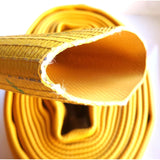 5" Yellow Rubber Scrap Hose:FireHoseSupply.com