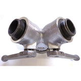 Gated Wye Valve 2.5" Female x (2) 1.5" Male Outlets:FireHoseSupply.com