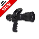 1" Fire Hose Nozzle Pistol Grip 30 GPM Black