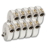 3" x 100 Feet Single Jacket Camlock Hose White (Aluminum):1000 Feet (Qty 10 x 100 Feet Lengths) Bulk Discount:FireHoseSupply.com