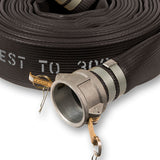 4" Inch Rubber Discharge Hose Quick Camlock Black