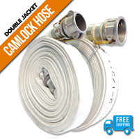 1.5" Inch Double Jacket Quick Connect Camlock Hose:FireHoseSupply.com