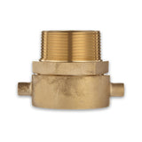 Female (Swivel) to Male (Rigid) Brass Adapter (Pin Lug)