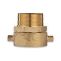 Fire Hydrant Hose Adapter (Female Swivel x Male) Brass Pin Lug
