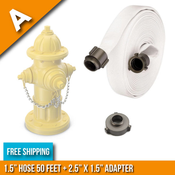 Fire Hydrant Hose Package:(A) - 1.5