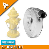 Fire Hydrant Hose Package:(A) - 2.5" Inch Hydrant Hose 50 Feet:FireHoseSupply.com