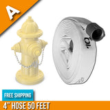 Fire Hydrant Hose Package:(A) - 4" Inch Hydrant Hose 50 Feet:FireHoseSupply.com