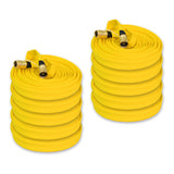3/4" Inch Brush Fire Hose (Brass GHT Fittings) Yellow