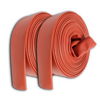 5" Inch Uncoupled Rubber Fire Hose 225 PSI (No Fittings) Red