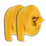 4" Inch Uncoupled Rubber Fire Hose 250 PSI (No Fittings) Yellow
