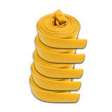 6" Inch Uncoupled Rubber Fire Hose 225 PSI (No Fittings) Yellow