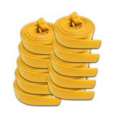 3" Inch Uncoupled Rubber Fire Hose 300 PSI (No Fittings) Yellow