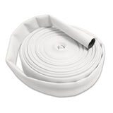 1" Inch Uncoupled Single Jacket Discharge Hose (No Connectors) White