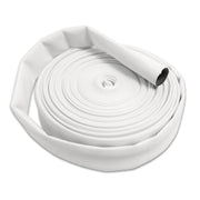 1 1/2" Inch Uncoupled Single Jacket Discharge Hose (No Coupling) White