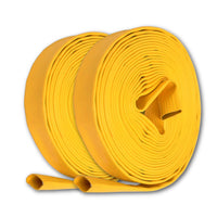1" Inch Uncoupled Rubber Fire Hose 300 PSI (No Fittings) Yellow