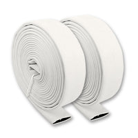 5" Inch Uncoupled Double Jacket Fire Hose (No Connectors) White