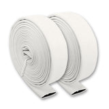 2 1/2" Inch Uncoupled Double Jacket Fire Hose (No Connectors) White