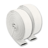 1" Inch Uncoupled Single Jacket Fire Hose (No Connectors) White