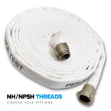 1" Inch Single Jacket Discharge Hose:FireHoseSupply.com